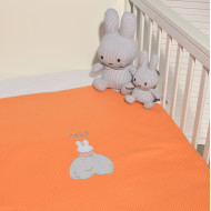 Miffy Des.13 Πικέ Αγκαλιάς Πορτοκαλί 80x100