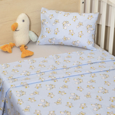 Oliver Baby Σχέδιο 211 Σεντόνια Λίκνου Εμπριμέ 100% βαμβάκι - 3 τεμ 110x160 - Ελληνικής ραφής