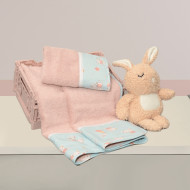 Oliver Baby Σετ Πετσέτες Εμπριμέ - 2 τεμ Σχ΄΄εδιο 212 100% βαμβάκι 450 ΓΡΜ/ΤΜ - 30Χ50 70Χ120 - Ελληνικής ραφής