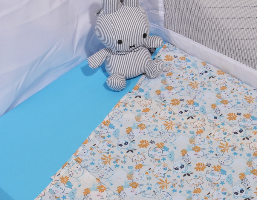 Oliver Baby Σχέδιο 200 σεντόνια λίκνου 100% βαμβάκι - 2 τεμ 80χ100