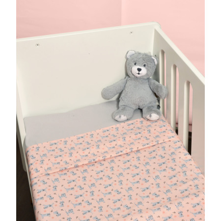 Oliver Baby Σχέδιο 215 Σεντόνια Λίκνου Εμπριμέ 100% βαμβάκι - 2 τεμ 80x100 - Ελληνικής ραφής