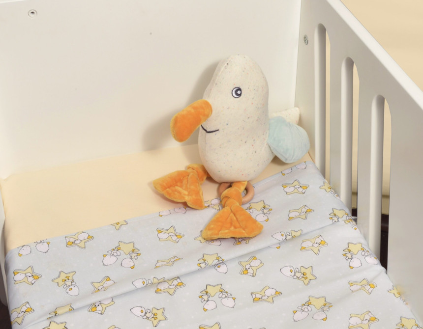 Oliver Baby Σχέδιο 210 Σεντόνια Λίκνου Εμπριμέ 100% βαμβάκι - 2 τεμ 80x100 - Ελληνικής ραφής