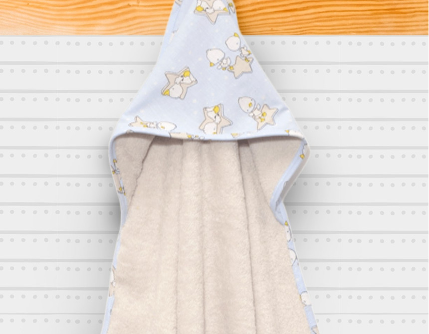 Oliver Baby Μπουρνούζι  - Σχεδιο 211 75x75 100% βαμβάκι 450grs/sqm - Ελληνικής ραφής