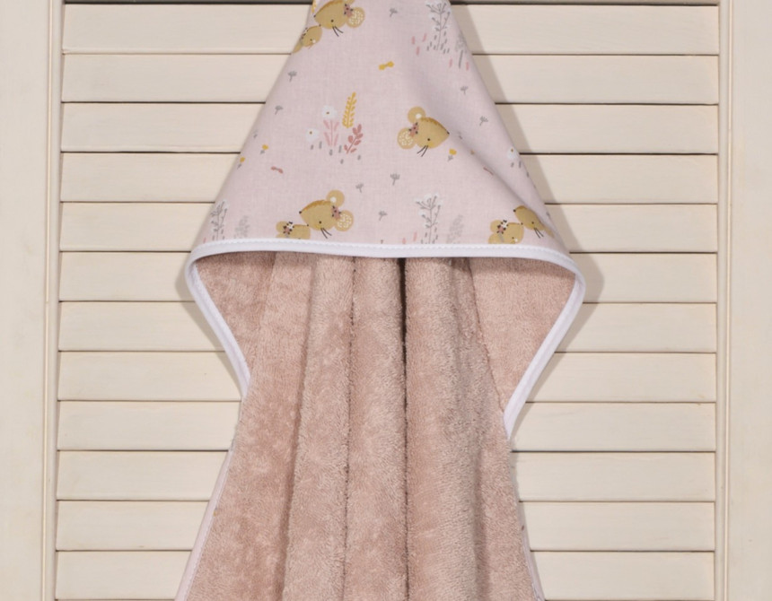 Oliver Baby μπουρνούζι σάπιο μήλο Σχέδιο 412 75χ75 100% βαμβάκι 450grs/sqm Oliver Baby