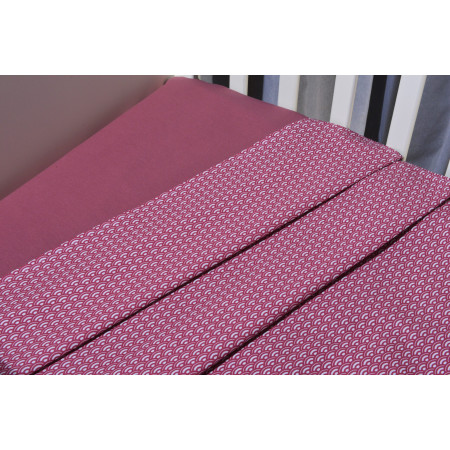 Oliver Baby Des.147 Σεντόνια Λίκνου Σετ 2τ -75x110-100% Βαμβάκι Μωβ