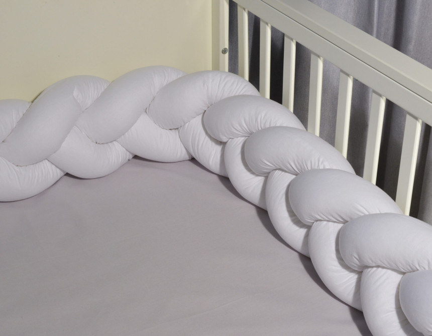 Oliver Baby Des.310 πλεξούδα Λευκή τριπλή Βαμβακερή 20x200