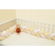 Oliver Baby Des.3140 πλεξούδα Εκρού-Λευκό τριπλή Βαμβακερή 20x200