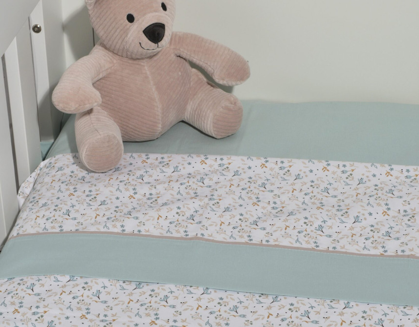 Oliver Baby Des.403 Σεντόνια Λίκνου Σετ 2τ -75x110-100% Βαμβάκι Μέντα