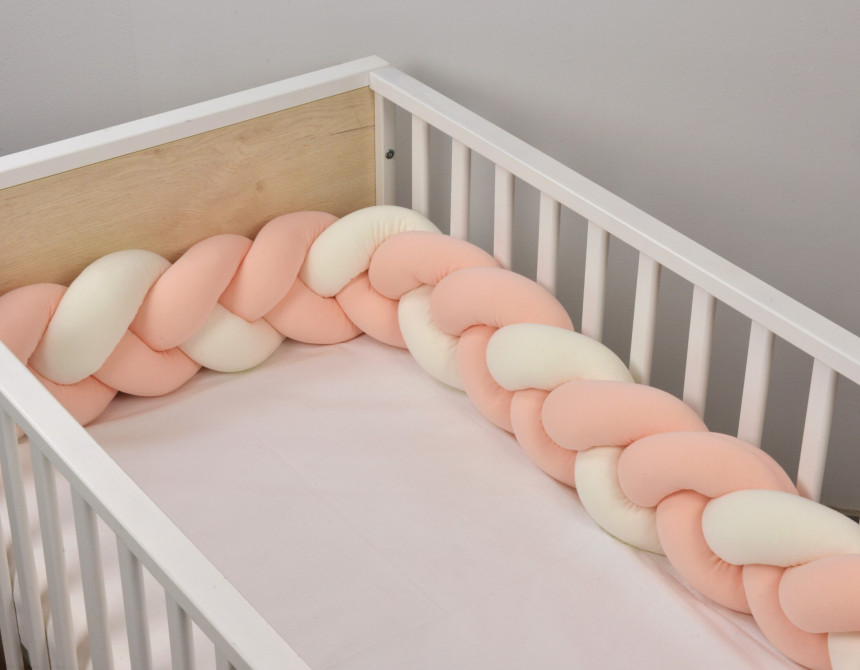 Oliver Baby Des.766 Εκρου-Σομόν-Σομόν πλεξούδα ζέρσευ 2μ x 20εκ.