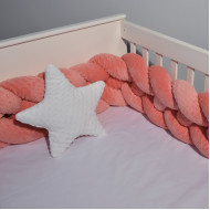 Oliver Baby Des.9260 Πλεξούδα Βελουτέ 24χ200 Ανάγλυφη Κοραλί τετραπλή