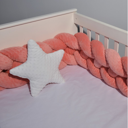 Oliver Baby Des.9260 Πλεξούδα Βελουτέ 24χ200 Ανάγλυφη Κοραλί τετραπλή
