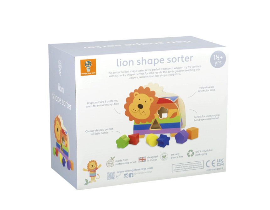 Παιχνίδι Σχημάτων Λιοντάρι Orange Tree Toys