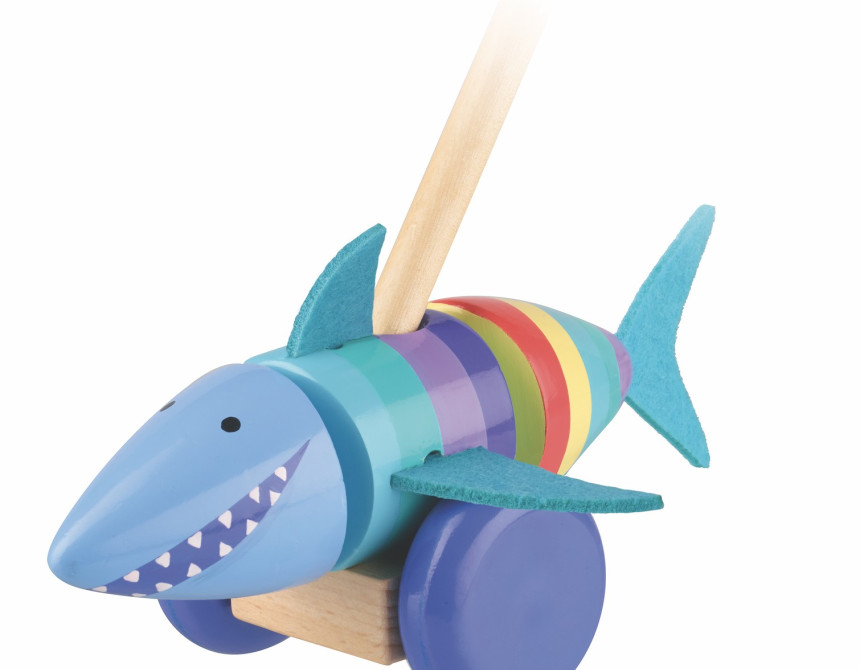 Καρχαρίας Παιχνίδι ώθησης Orange Tree Toys