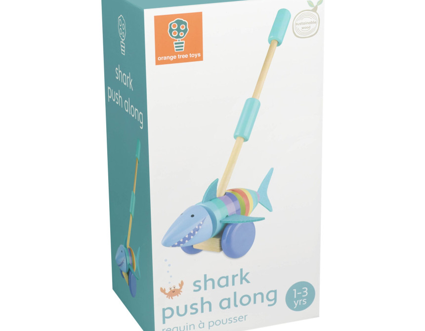 Καρχαρίας Παιχνίδι ώθησης Orange Tree Toys