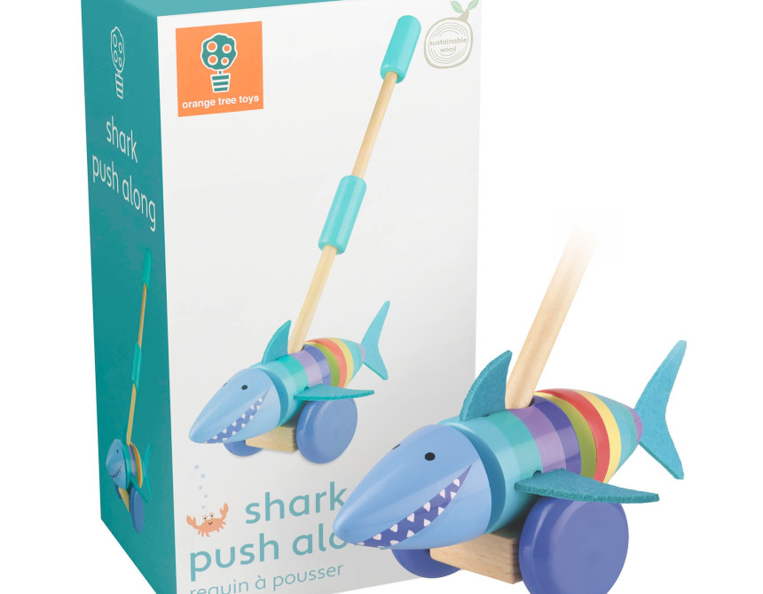 Καρχαρίας Παιχνίδι ώθησης Orange Tree Toys