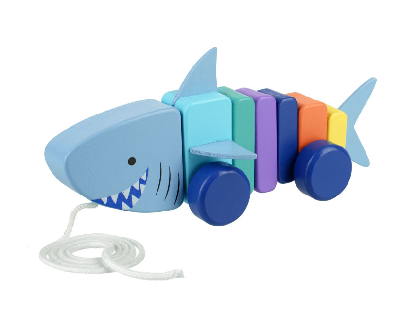 Καρχαρίας συρόμενο ξύλινο παιχνίδι Orange Tree Toys