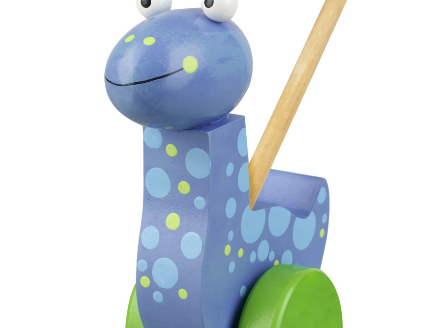 Παιχνίδι ώθησης Diplodocus Orange Tree Toys