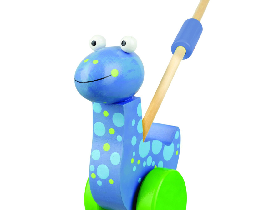 Παιχνίδι ώθησης Diplodocus Orange Tree Toys