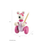 Παιχνίδι ώθησης Pink Mouse Orange Tree Toys