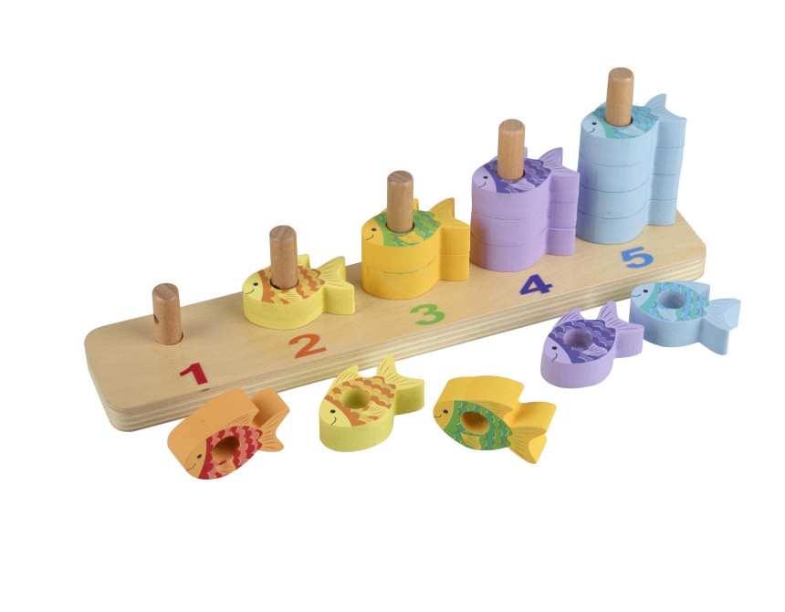 Παιχνίδι Στοίβαξης και Μετρήματος Sea Life Orange Tree Toys