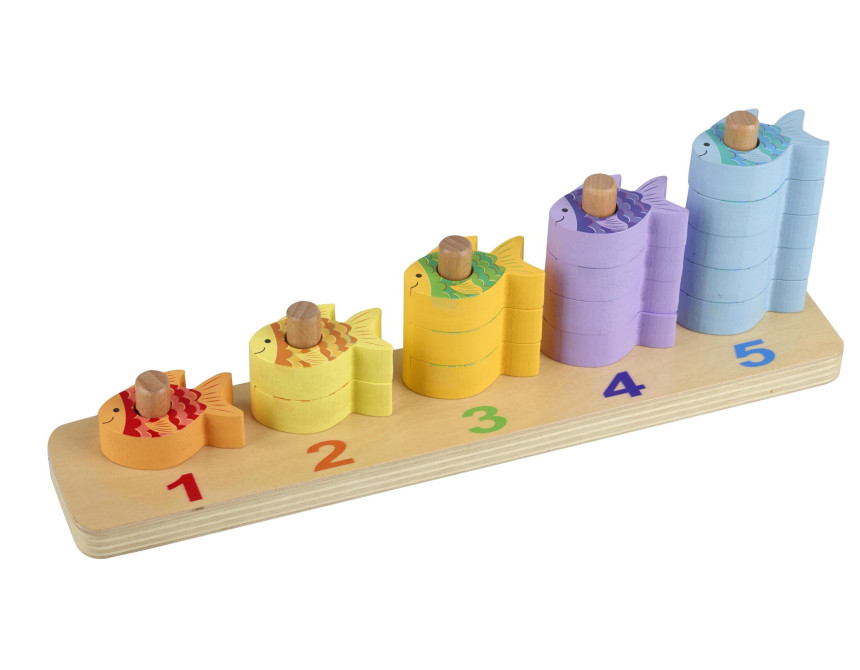 Παιχνίδι Στοίβαξης και Μετρήματος Sea Life Orange Tree Toys