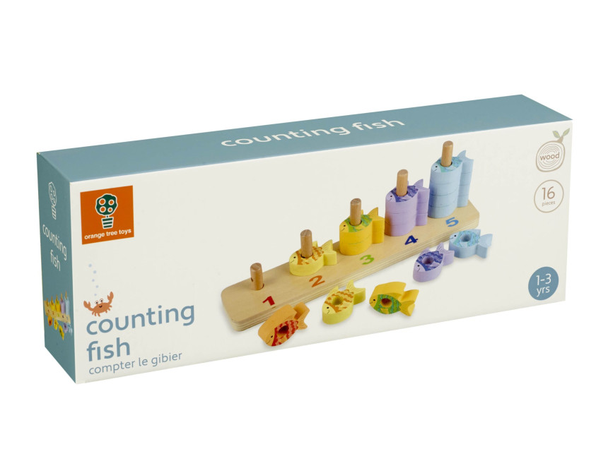 Παιχνίδι Στοίβαξης και Μετρήματος Sea Life Orange Tree Toys