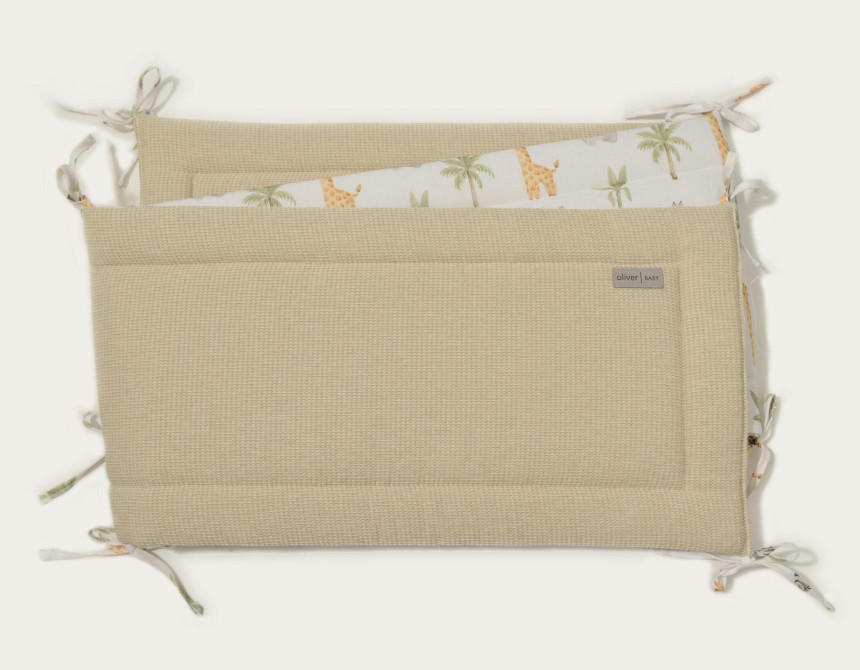 Πάντα Προστασίας Κρεβατιού Design 424 Μπεζ Oliver Baby
