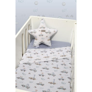 Σεντόνια Λίκνου Σετ 2τ -75x110-100% Βαμβάκι Des.421 Oliver Baby