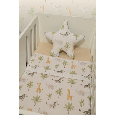 Σεντόνια Λίκνου Σετ 2τ -75x110-100% Βαμβάκι Des.424 Oliver Baby
