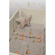Σεντόνια Λίκνου Σετ 2τ -75x110-100% Βαμβάκι Des.427 Oliver Baby