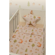 Σεντόνια Λίκνου Σετ 2τ -75x110-100% Βαμβάκι Des.428 Oliver Baby