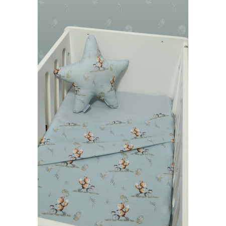 Σεντόνια Λίκνου Σετ 2τ -75x110-100% Βαμβάκι Des.429 Oliver Baby