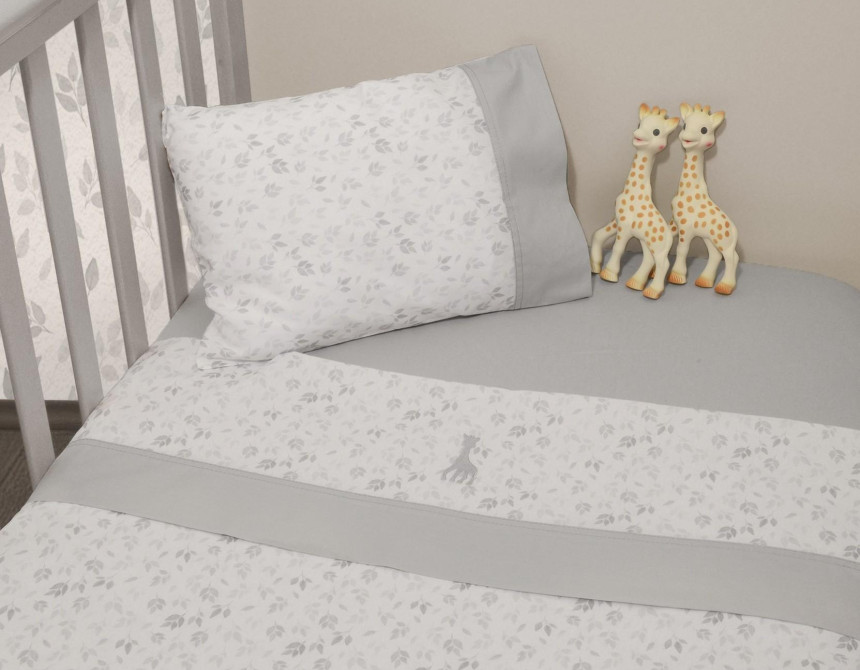 Σεντόνια Κούνιας Σετ 3τεμ.110x170 με Λάστιχο Design 507 SOPHIE LA GIRAFE