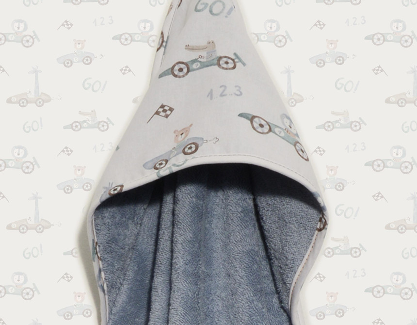 Μπουρνούζι κάπα 75x75 100% βαμβάκι 450 γρμ/τμ Des. 421 Oliver Baby