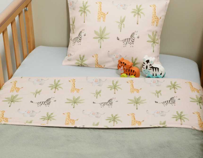 Minky ΝEW Κουβέρτα Κούνιας Διπλής Όψης 100x150 Des.425 Oliver Baby