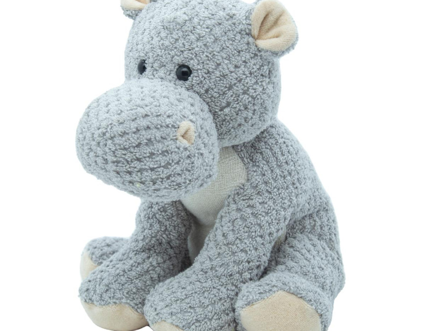 Λούτρινος Ιποππόταμος 22cm Organic Cotton Blend - CUTE