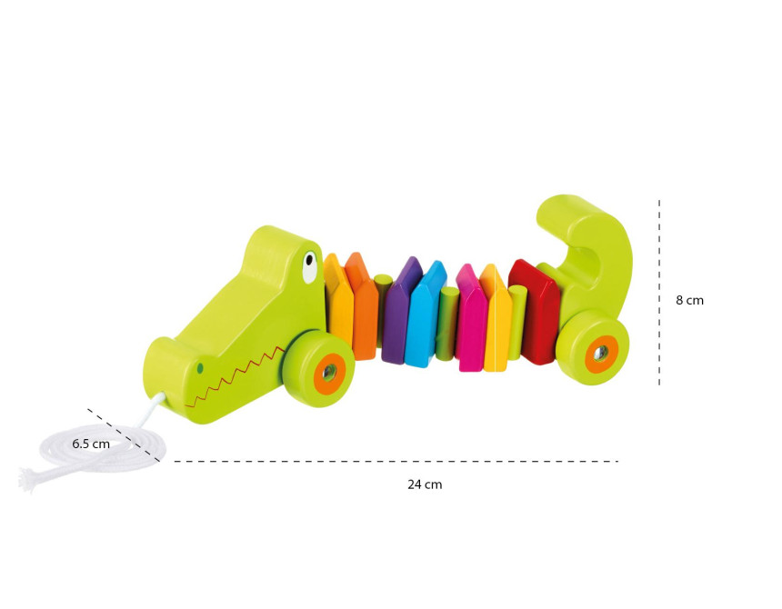 Κροκόδειλος Παιχνίδι ώθησης Orange Tree Toys
