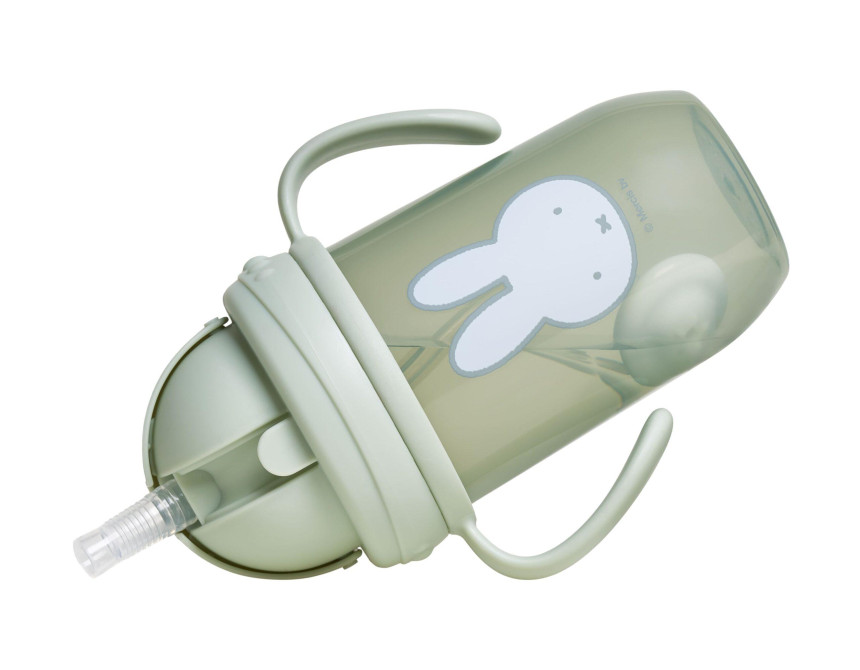 Παγούρι με Χερούλια και Καλαμάκι 260ml Miffy Green KOKO