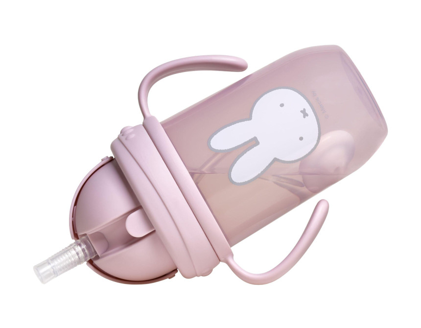 Παγούρι με Χερούλια και Καλαμάκι 260ml Miffy Pink KOKO