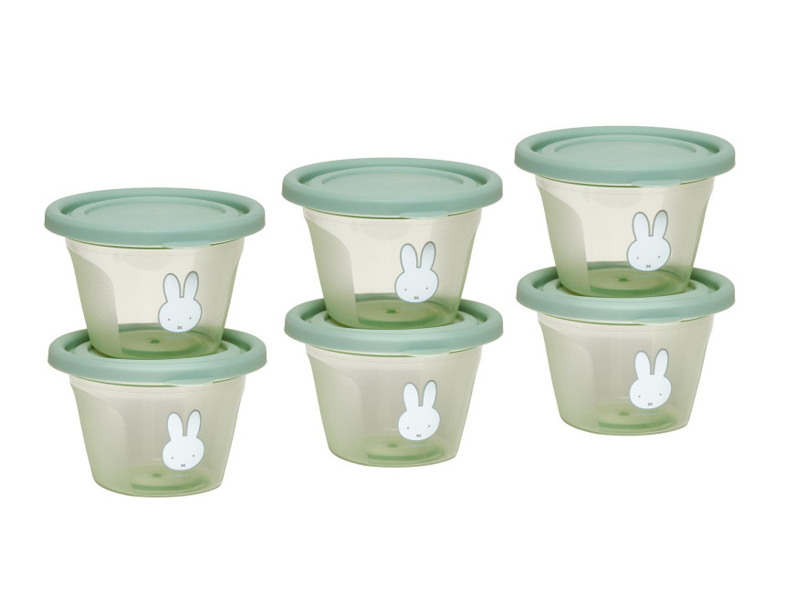 Σετ 6 Φαγητοδοχείων 120ml Miffy Green KOKO