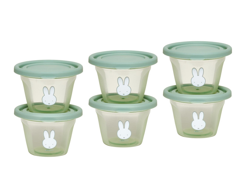 Σετ 6 Φαγητοδοχείων 120ml Miffy Green KOKO
