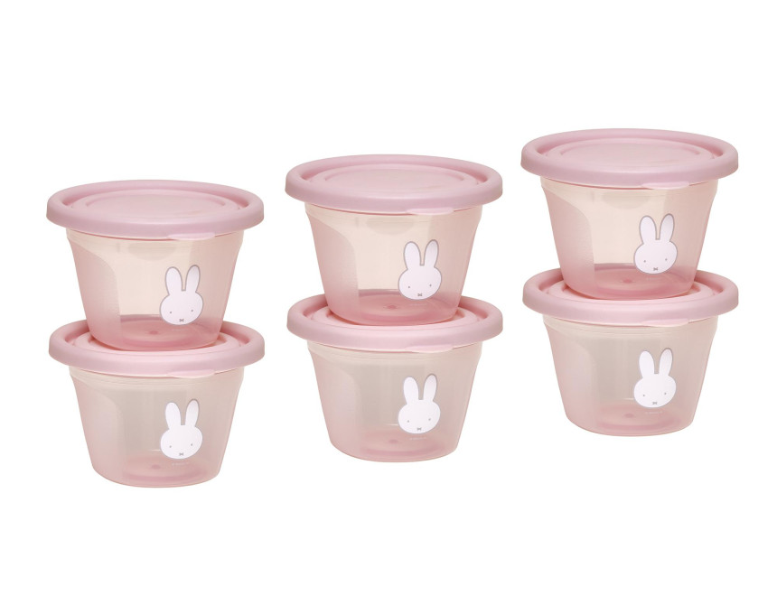 Σετ 6 Φαγητοδοχείων 120ml Miffy Pink KOKO