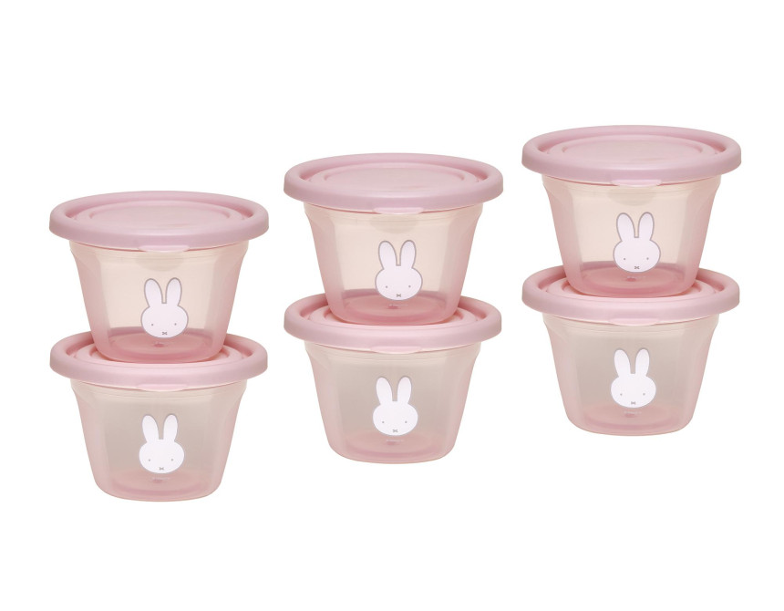 Σετ 6 Φαγητοδοχείων 120ml Miffy Pink KOKO