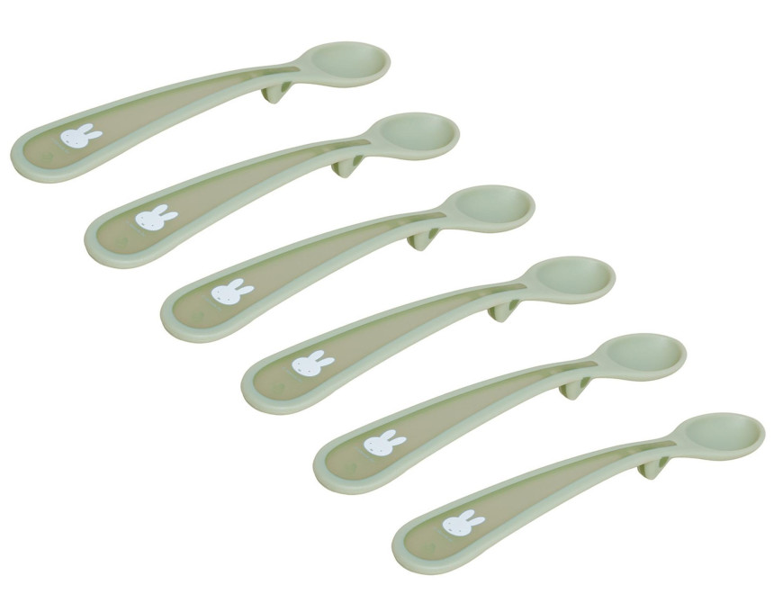 Σετ 6 Κουταλάκια 17cm με Μαλακή Λαβή Miffy Green KOKO