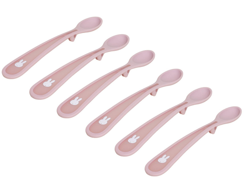 Σετ 6 Κουταλάκια 17cm με Μαλακή Λαβή Miffy Pink KOKO