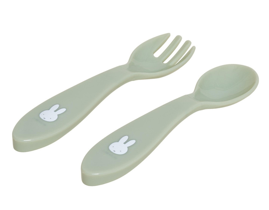 Σετ Κουταλάκι και Πηρούνι 16 cm Miffy Green KOKO