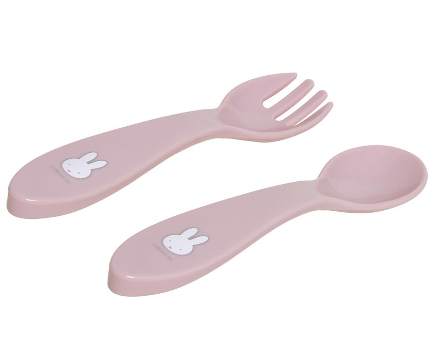 Σετ Κουταλάκι και Πηρούνι 16 cm Miffy Pink KOKO