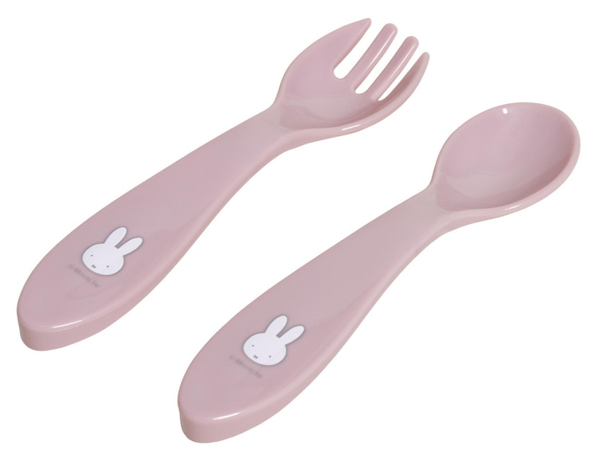 Σετ Κουταλάκι και Πηρούνι 16 cm Miffy Pink KOKO
