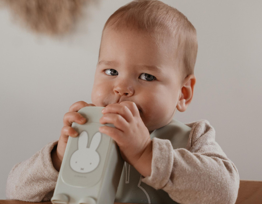 Σαλιάρα Σιλικόνης Miffy Green KOKO