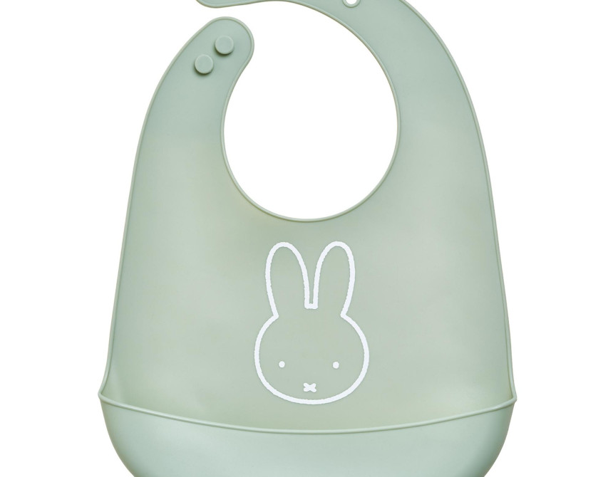 Σαλιάρα Σιλικόνης Miffy Green KOKO